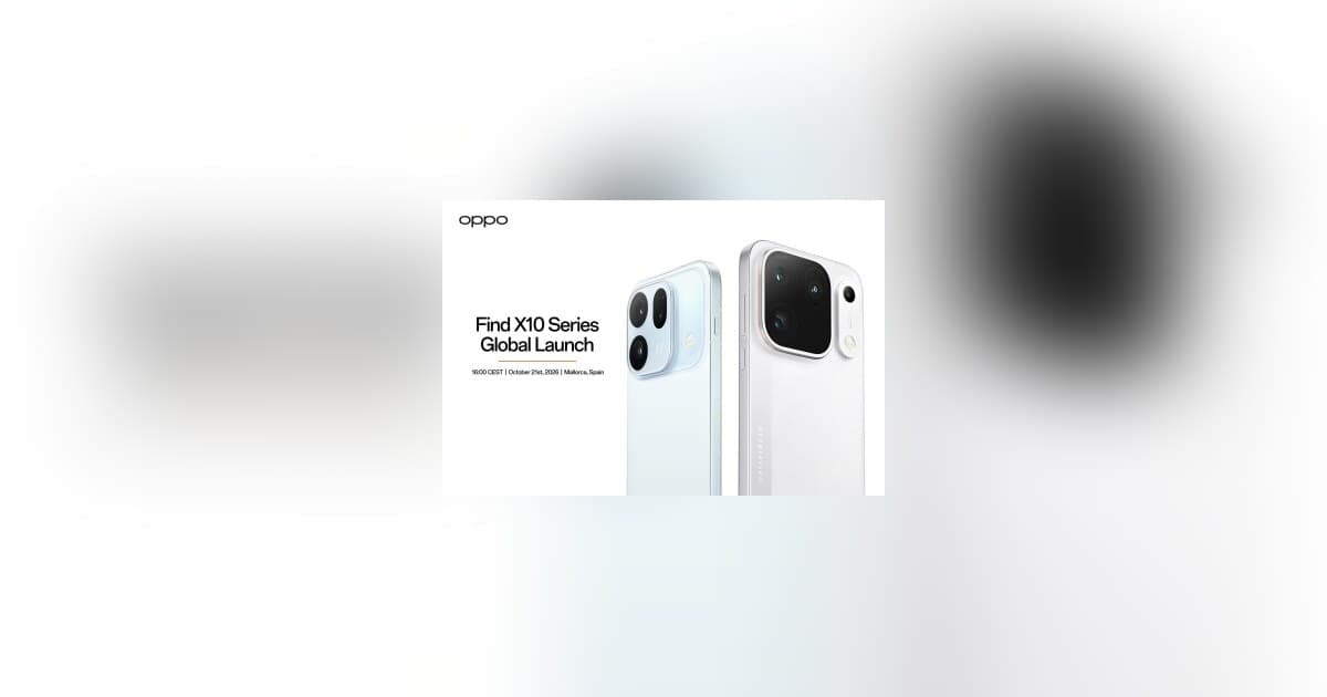 OPPO to Launch Find X10 Series Globally on October 21, Setting New Imaging Benchmark