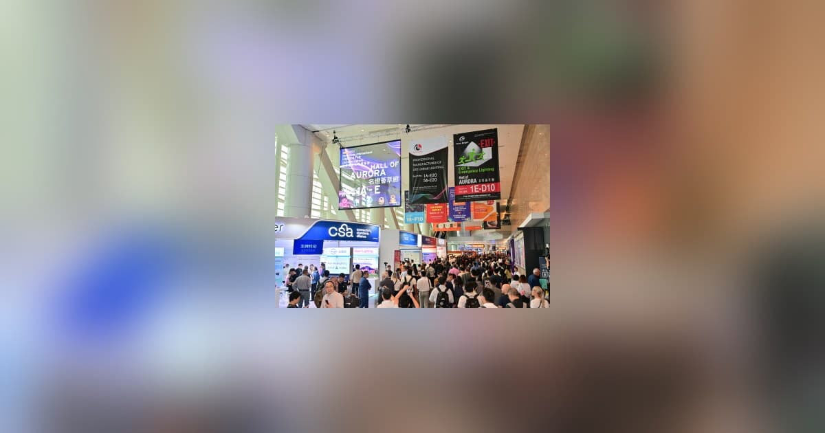 Hong Kong Lighting Fairs to Illuminate Smart and Sustainable Lighting Trends in October