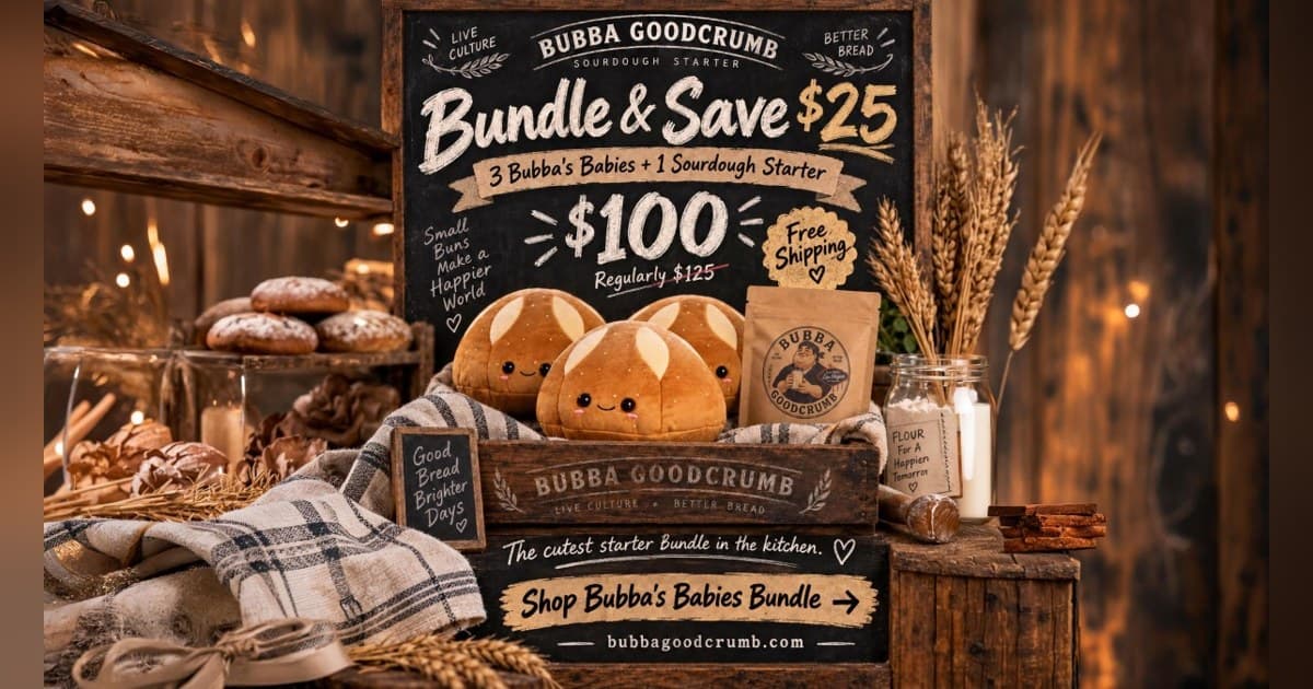 Bubba Goodcrumb Launches Bubba's Baby Sourdough Plush Nationwide, Bringing Las Vegas Wild Yeast Culture to All 50 States