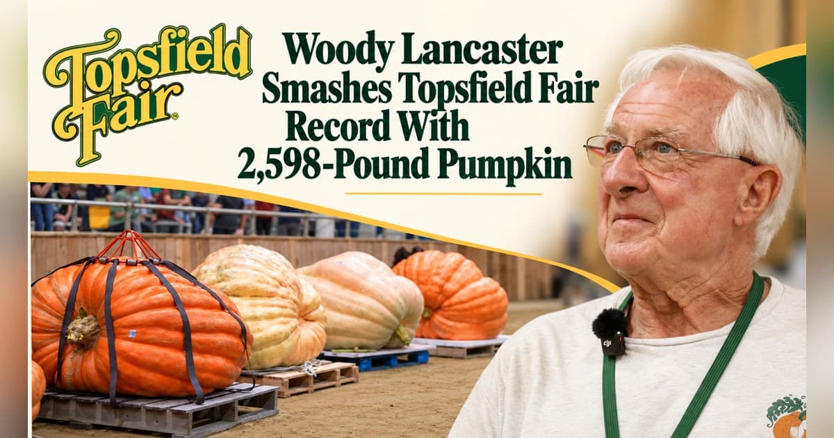 Topsfield Fair Giant Pumpkin Record Shattered by 2,598-Pound Entry