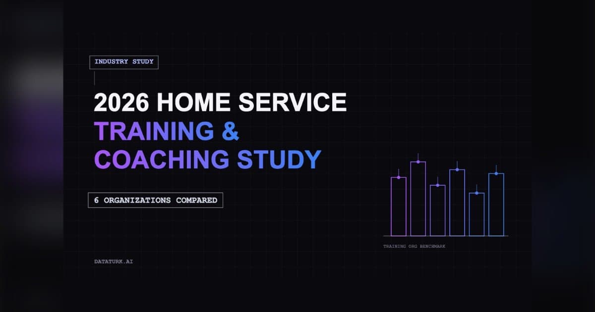 DataTurk.ai Study Ranks Home Service Training Providers Across Eight Performance Categories