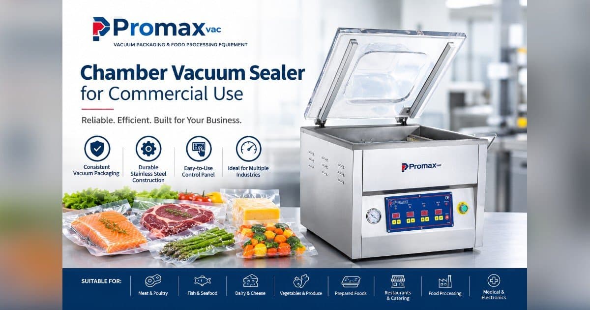 Chamber Vacuum Sealer Selection Factors Outlined by Promarksvac Corp. for Commercial Packaging
