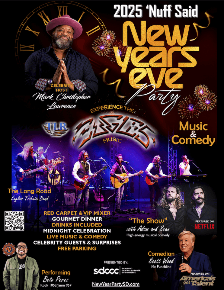 San Diego's Encore Event Center to Host Star-Studded 2025 'Nuff Said New Year's Eve Celebration with SDCCC Partnership