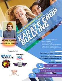 Martial Arts Museum Hosts Anti-Bullying Seminar Featuring Nickelodeon Actor