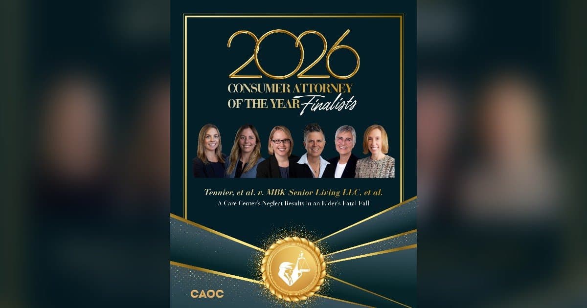 Six Stebner Gertler & Guadagni Attorneys Named CAOC Consumer Attorney of the Year Finalists