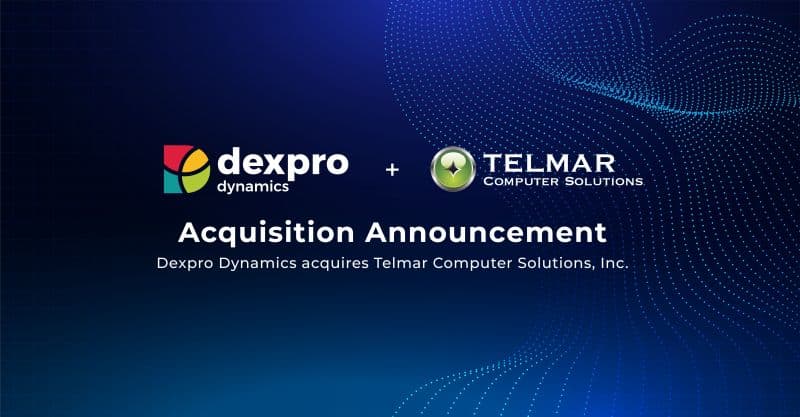 Dexpro Dynamics Acquires Telmar Computer Solutions to Expand Microsoft Dynamics Practice