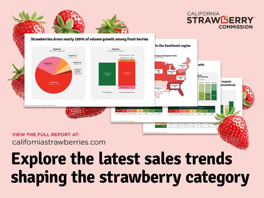 California Strawberry Commission Report Reveals Strong Growth and Market Dominance